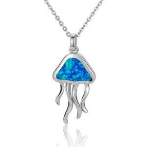 Opal Jellyfish Pendant