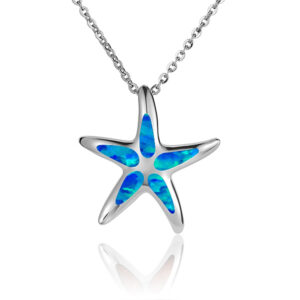 Opal Starfish Pendant