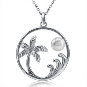 Pearl Palm Tree Pendant