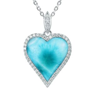 Larimar Heart Pendant