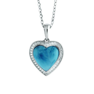 Larimar Heart Pendant