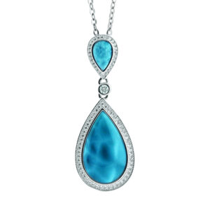 Larimar Teardrop Pendant