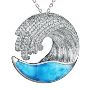 Pave Wave Pendant
