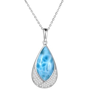 Pave Tear Drop Pendant