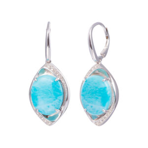 Pave Tear Drop Earrings