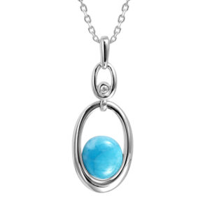 Larimar Oval Pendant
