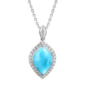 Larimar Tear Drop Pendant