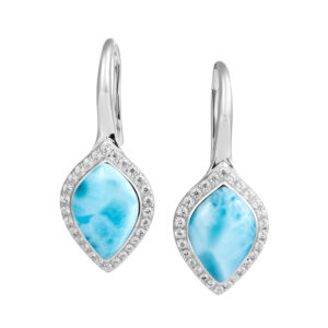 Larimar Tear Drop Earrings