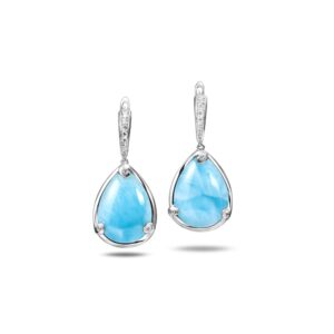 Larimar Tear Drop Earrings