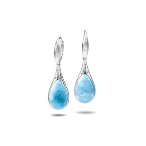 Larimar Tear Drop Earrings