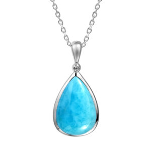 Larimar Tear Drop Pendant