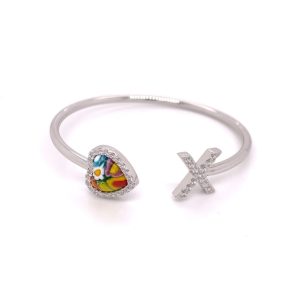 Murano Glass Heart Bracelet