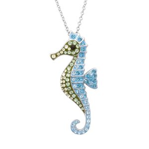 Crystal Sea Horse Necklace