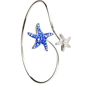 Crystal Starfish By-Pass Bangle
