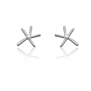 Flat Starfish Earrings