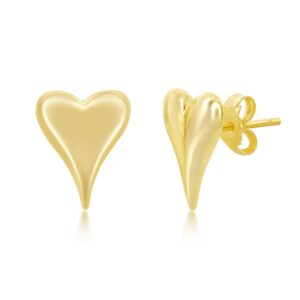 Heart Stud Earrings- Gold Plated