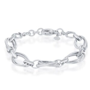 Double Ovals High Polished Bracelet