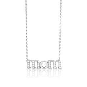 Cubic Zirconia MOM Necklace