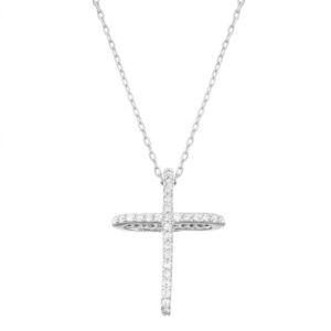 CZ Cross Necklace