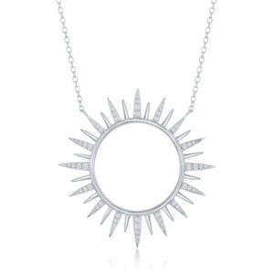 CZ Sun Necklace