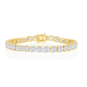 Prong-Set Round CZ Tennis Bracelet