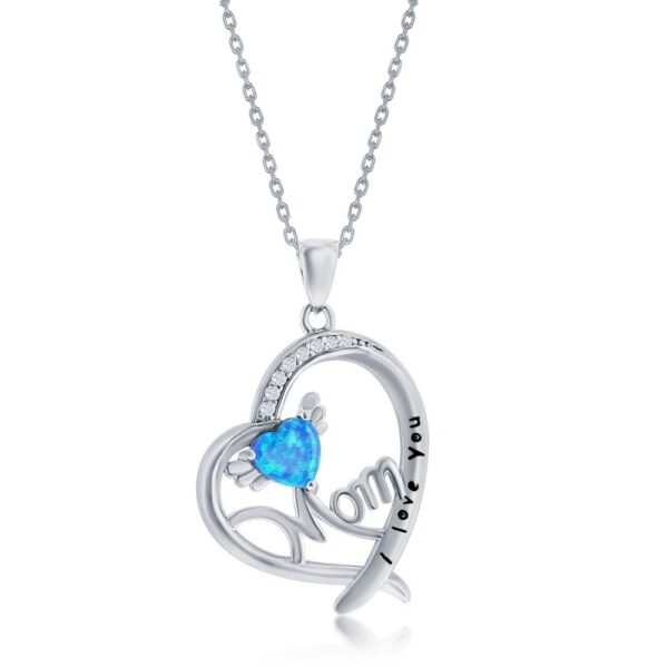 Opal Heart Necklace