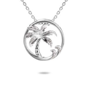 Sterling silver Palm Tree Necklace