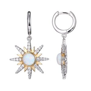 Opal Sunburst Earrings