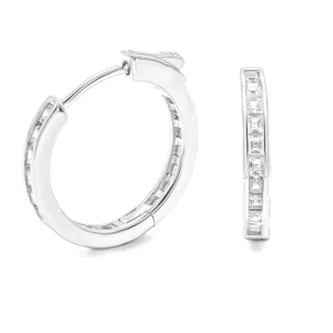 Cubic Zirconia Huggie Earring