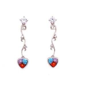 Murano Glass Vine Earrings