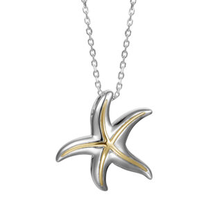 Two-tone Starfish Necklace