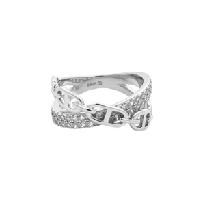 Sterling Silver Double Band Ring