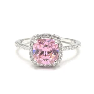 Pink Cubic Zirconia Ring