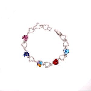 Murano Glass Heart Bracelet