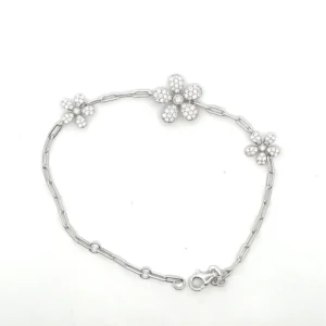 Flower Paperclip Bracelet