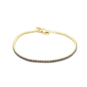 Violet Cubic Zirconia Tennis Bracelet