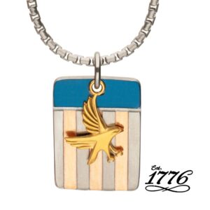 1776 Eagle and Flag Necklace