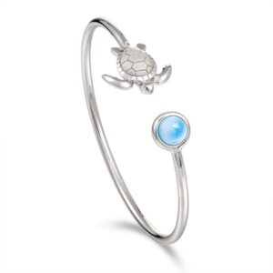 Larimar and Turtle Flex Bangle